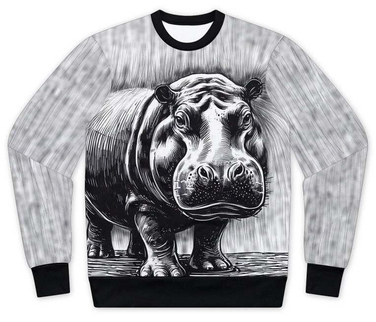 Graphic Hippo Sweatshirt
