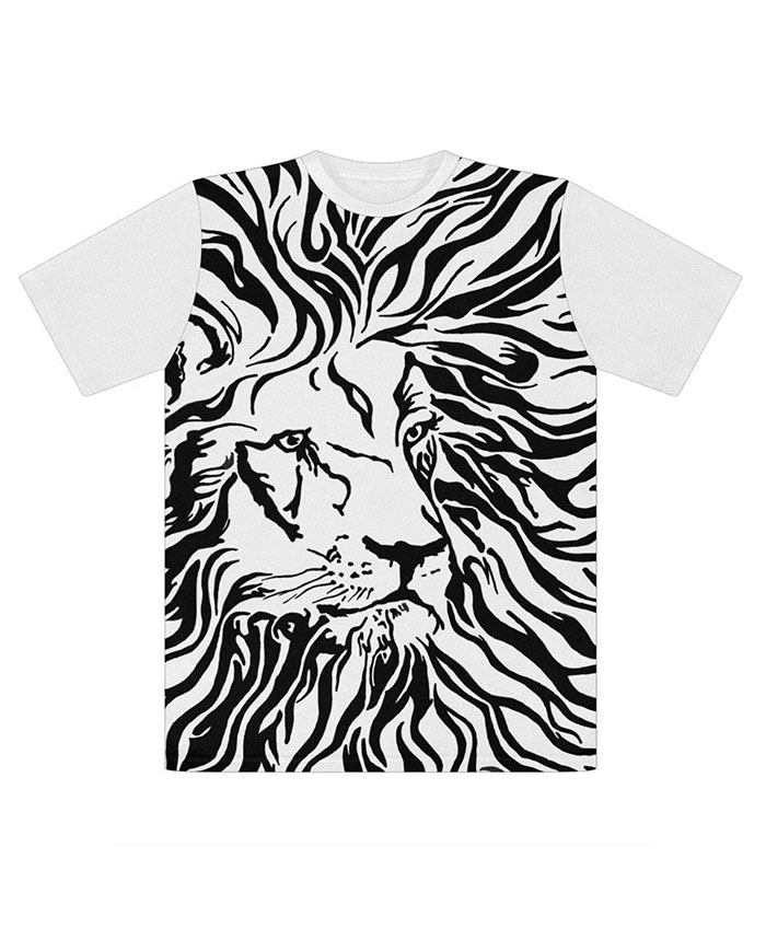 Lion Print  T-shirt