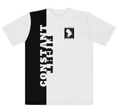 Constant fight print t-shirt